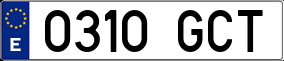 Truck License Plate
